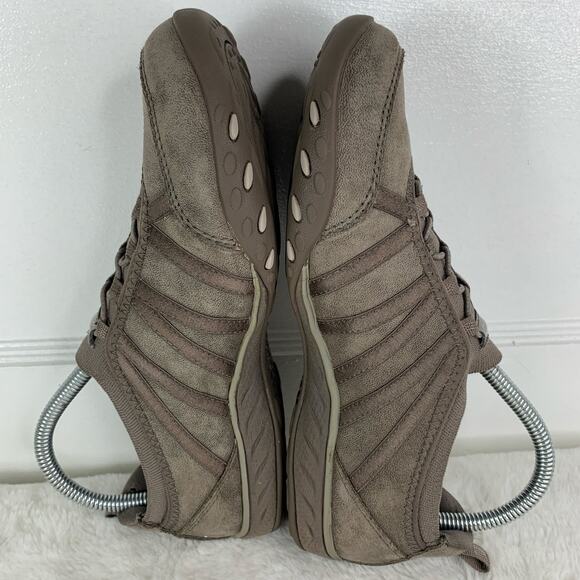 Skechers Breathe Easy “Remember Me” Slip-On Women’s 7.5 Dark Taupe - Picture 4 of 8